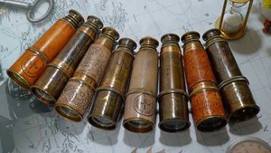 Sammlung von 1920 Dolland London Messing Maritime Seemann Vintage Pirat Spyglass - Bild 1 von 18
