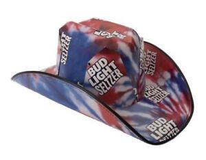 Bud Light Seltzer Cowboy Hat Beer Box Cardboard - Rare RWB Americana Version NEW