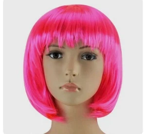 Cancer Research UK Race For Life Charity Fun Run Official Pink Wig One Size SU2C - Picture 1 of 11