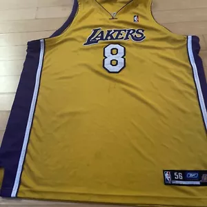 Kobe Bryant Reebok Authentic Los Angeles Lakers #8 Stitched Jersey Sz 56 - Picture 1 of 8