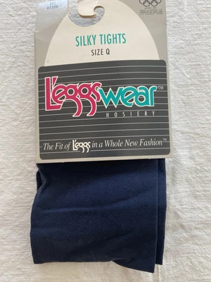 Medias vintage L’eggs L’eggswear sedosas talla Q azul marino Foto 1 de 2