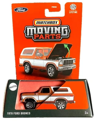 1978 Ford Bronco Orange Matchbox Moving Parts 2025 20/50 1:64 - Image 1 of 3