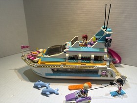 LEGO Friends 41015 DOLPHIN CRUISER SHIP 100% Complete Set w/ Minifigures Jet Ski