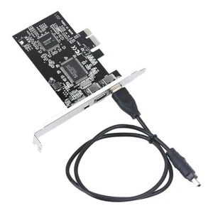 PCI Express FireWire 1394a Controller Card High Speed Data Transfer for Windows - Picture 1 of 11