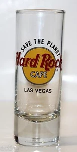 Shot Glass Shooter HARD ROCK CAFE salvar el planeta - LAS VEGAS - 4" DE ALTO - Imagen 1 de 2