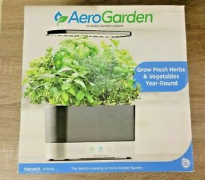 AeroGarden Harvest - Indoor Garden with LED Grow Light Black with Gourmet Pods