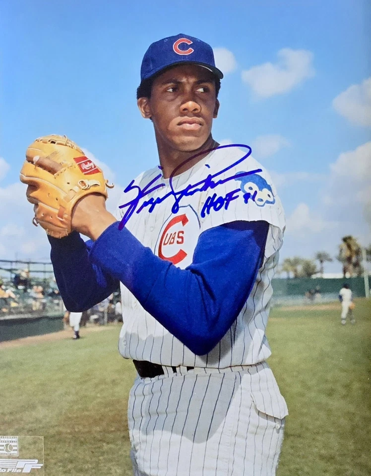 Ferguson Jenkins Autographed Photo From Hall Of Fame Induction Day 8x10 - Image 1 of 1