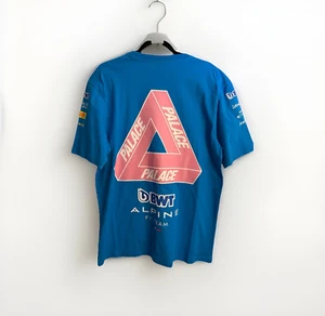 Palace Skateboards Kappa Alpine Formula 1 Blue T Shirt FW23 Size XL - Picture 1 of 4