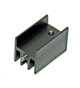 10pc Transistor TO-220 Aluminum Heat Sink * 15x16.5mm WxD H=25mm Black + Pin - Picture 1 of 4