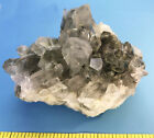 Chlorite en quartz fondu - groupe de cristaux de puissance du Pakistan - lot C