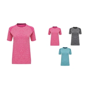 Top para mujer TriDri ajuste 3D sin costuras rendimiento multideportivo manga corta TR204 - Imagen 1 de 10