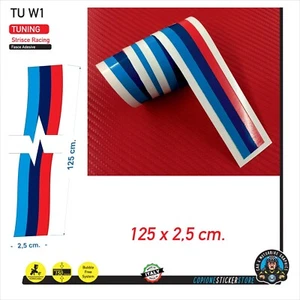 Fascia Striscia Adesiva Motorrad compatibile BMW Tuning Racing 125 x 2,5 cm. - Imagen 1 de 1