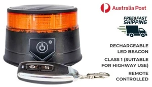 LED Beacon Magnetic Suction Base Class 1 Rechargeable Portable Amber NB325A-PO - Picture 1 of 7