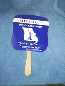 Collectible Hand Held Advertising Fan Missouri Democratic Party - Picture 1 of 3