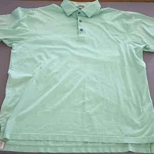 Peter Millar Shirt Men's Large Mint Green Polo Golf, Lightweight Breathable Top - Picture 1 of 11
