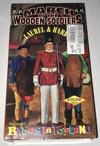 March Of The Wooden Soldiers VHS 1991 Laurel & Hardy Movie Video $ Tags NOS - Picture 1 of 5