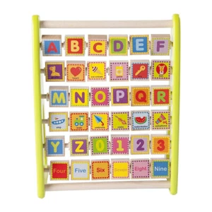 Fat Brain Toy Co. Alpha-Abacus Flip Childrens/Toddler/Kids Wooden Block Toy 2y+ - Picture 1 of 2