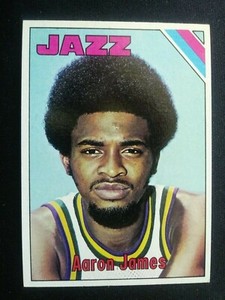 1975-76 Topps Basketball Card # 91 Aaron James - New Orleans Jazz
