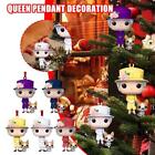 Acrylic Christmas Tree Queen Elizabeth II&amp;Corgi Angel Pendant Wing R6P3