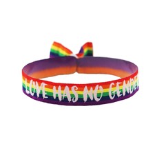 WUSJCOF 2-tlg. Pride Armband Set | Regenbogen LGBTQ Armbänder | Verstellbar & Wasserfest