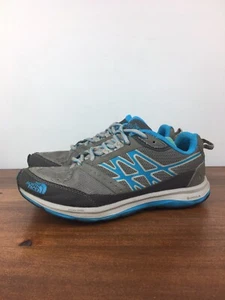 The North Face Cradle Hiking Athletic Shoes Women’s 6.5 Gray Blue Snake Plate - Picture 1 of 12