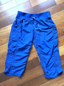 Nordstrom ZELLA Athletic Dance Athletic Studio Crop Pants sz 10 Large Blue - Picture 1 of 11