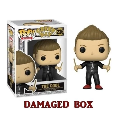 FUNKO POP Rocks Series; 236: Tré Cool VINYL POP FIGURE (DAMAGED BOX) - Immagine 1 di 4