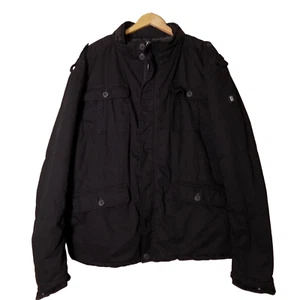 Brandit Britannia Jacket - Black Coat Mens Smart Military Hood Size 3XL - Picture 1 of 9