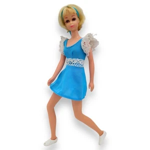Barbie FRANCIE Hair Happenins 1970s TNT Platinum Blonde Original Blue Dress 1122 - Picture 1 of 16