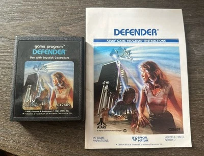 Defender Atari 2600 游戏盒带说明书已测试 — 第 1/2 张图片