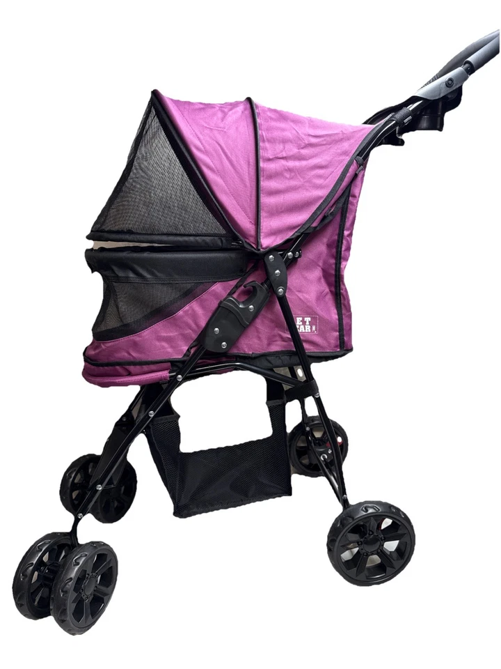 Pet Gear No-Zip Happy Trails Pet Stroller for Cats/Dogs, Zipperless Entry (New) - Image 1 of 4