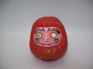 Muñeca japonesa DARUMA buena suerte éxito vintage longevidad alcancía Japón - Imagen 1 de 24