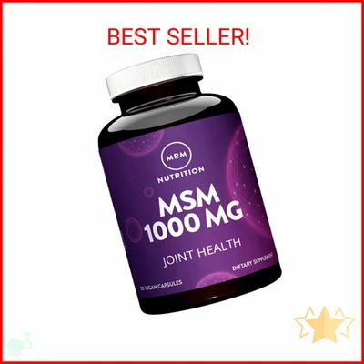 MRM Nutrition MSM 1000mg | Cápsulas de metil-sulfonil-metano | Salud articular | Tiburón Foto 1 de 2