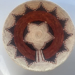 Vintage Hand Woven Basket Southwest 13” Native American Art Decor - Picture 1 of 3