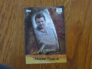 Austin Nichols Autographed Hand Signed Card Walking Dead Spencer