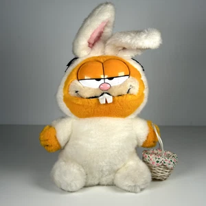 Garfield Vintage 1981 Dakin Easter Bunny Theme Collectable Plush Soft Toy - Picture 1 of 6