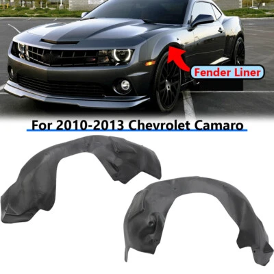 Pair Fender Liner For 2010 2011 2012 2013 Chevrolet Camaro Front Left+Right Side Foto 1 de 4