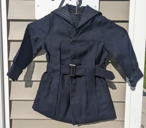SELTENE Vintage Zweiter Weltkrieg Ära Kinder US Navy Jacke & Hose - USA - Mantel - Bild 1 von 23