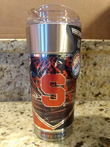 SYRACUSE ORANGE 24 OZ. STAINLESS STEEL VACUUM INSULATED COFFEE TRAVEL MUG Cover