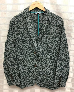Isaac Mizrahi Live Lightweight Green Paisley Unlined Blazer Sz 8 NWOT U - Picture 1 of 10