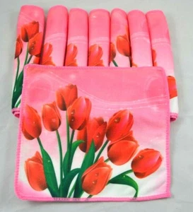 4 - 8 Stück Waschlappen Seiftuch Seiflappen Microfaser 24x 24 Blume Tulpe YSN 45 - Bild 1 von 1