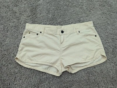 Shorts jeans feminino Hurley 29 jeans bege hot pants - Imagem 1 de 4