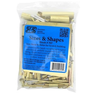 K & S Metal Assorted Sizes and Shapes Off Cuts Mixed Pack #707 - FZ707 - Picture 1 of 3