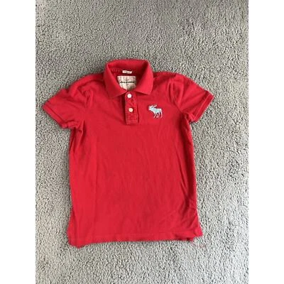 Camisa Polo Abercrombie Niños Niños Grande Calce Muscular Manga Corta Clásica Preppy Foto 1 de 4