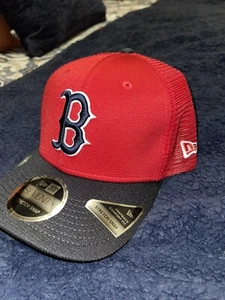 Boston Red Sox New Era 2025 Batting Practice 9SEVENTY Stretch-Snap Trucker Hat - Picture 1 of 3