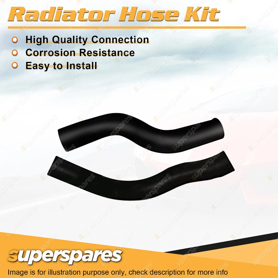Upper+Lower Radiator Hose Kit for Isuzu D-MAX TF 3.0L DOHC CRD 4JJ1-TCX 2012-ON - image 1 of 2