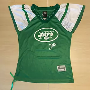 New York Jets TIM TEBOW #15 NFL Football Reebok Jersey w/ Rhinestones Women's L - Picture 1 of 7