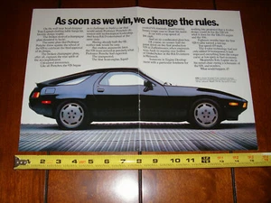 Porsche 928s 1985 anuncio original de 2 páginas - Imagen 1 de 3