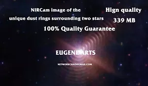 ¡Nuevo! Universo invisible de la NASA, anillos de polvo únicos que rodean dos estrellas, alta calidad - Imagen 1 de 3