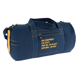 US Army Canvas Equipment Bag Reisetasche Umhängetasche Schultertasche Canvas Nvy - Bild 1 von 4